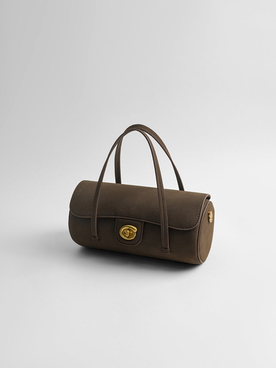 Light luxury cylindrical bag under the arm