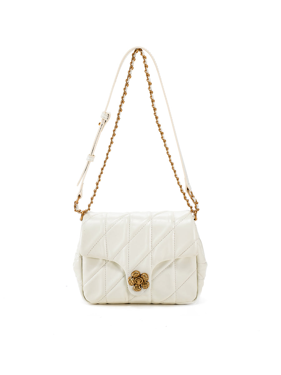 Diamond-shaped chain bag square bag
