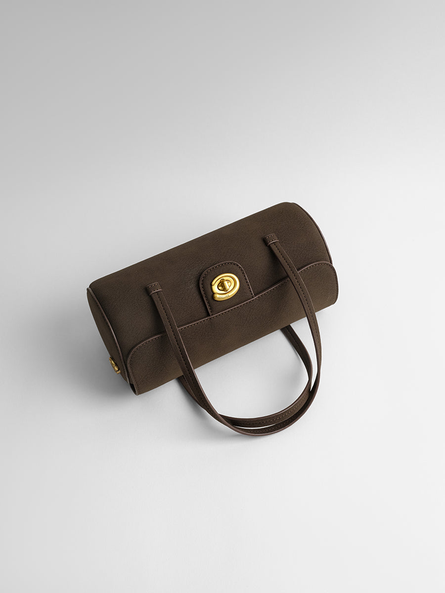 Light luxury cylindrical bag under the arm