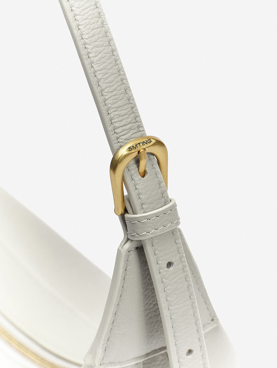 Top-grain Leather Box Bag