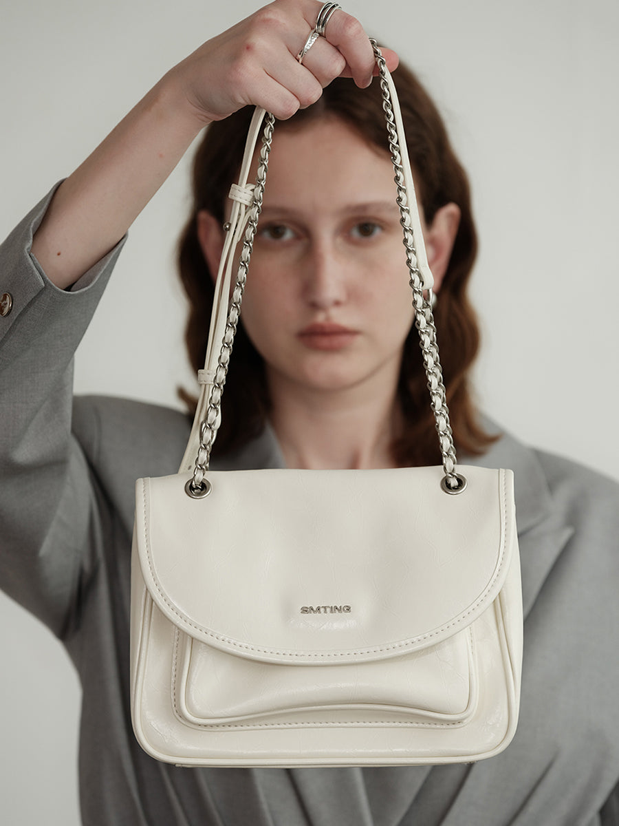 Heartbeat-Chain Bag Square Mini Bag