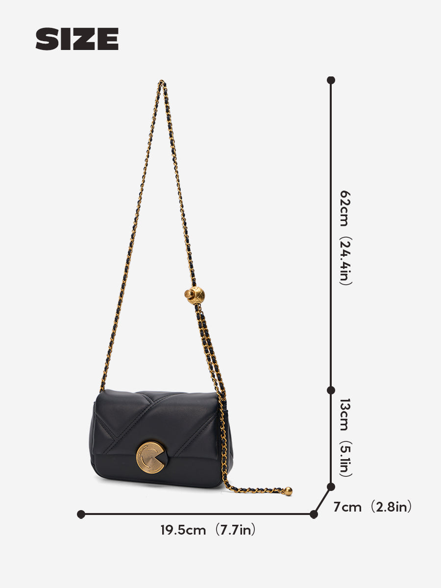 Sac à bandoulière en gelée de lait de coco et pêche