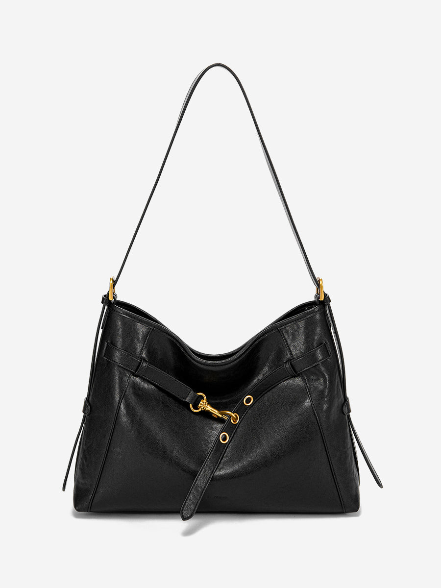 Long Time no See-Large Capacity Leather Tote Bag