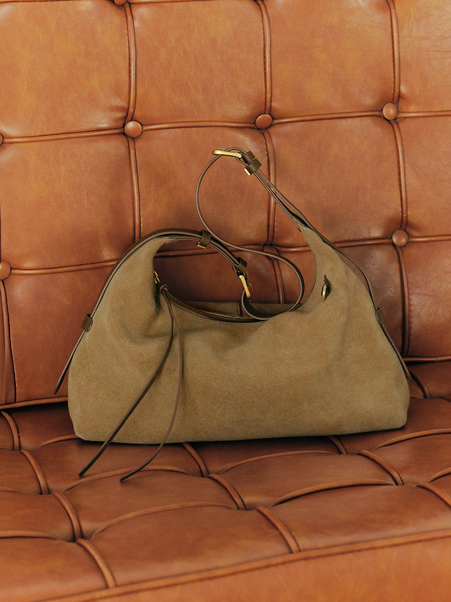 Niche minimalist single shoulder crossbody tote bag