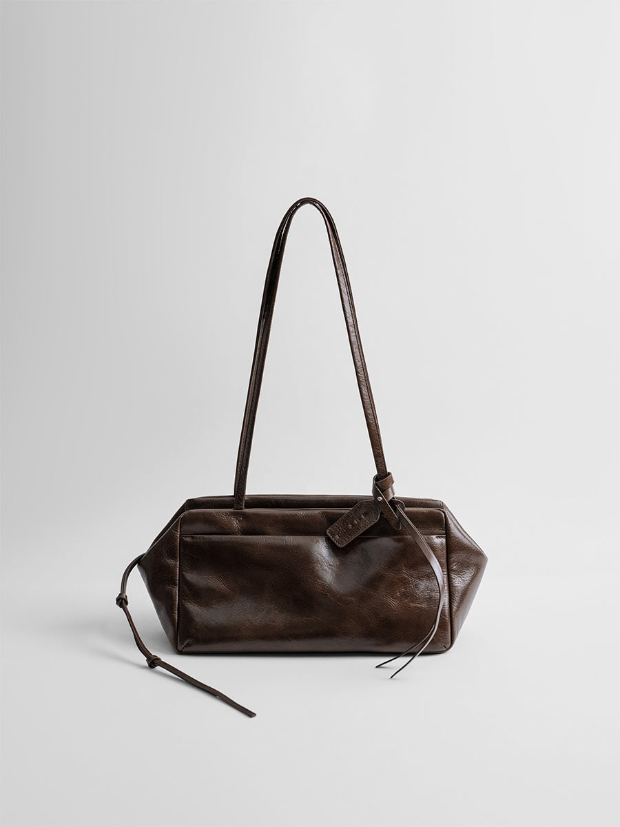 First-layer cowhide Boston bag