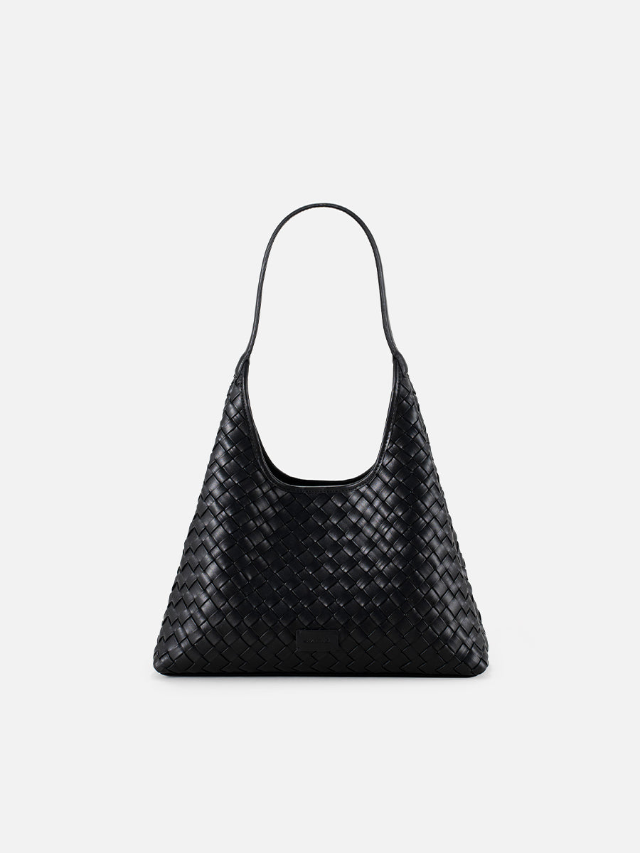 Lazy design woven bag tote bag