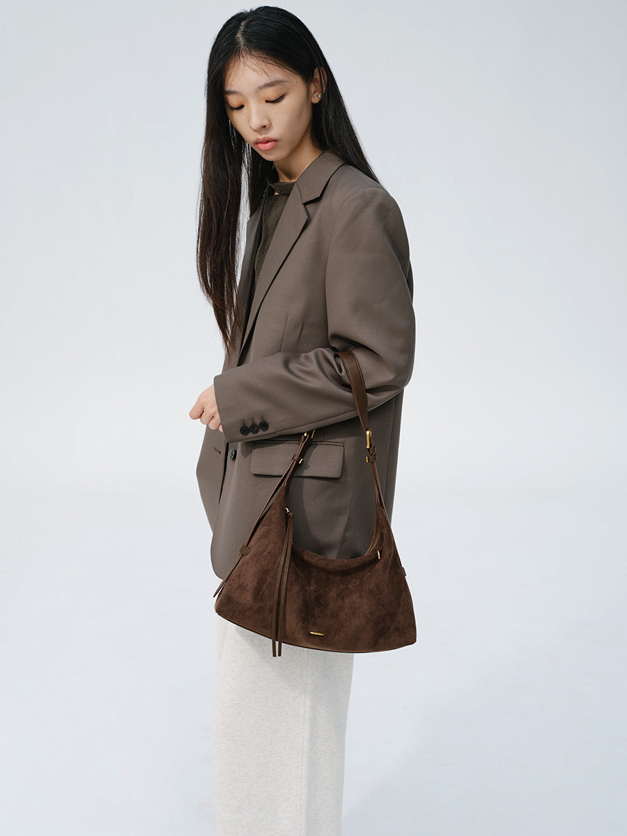 New textured tote bag for autumn and winter