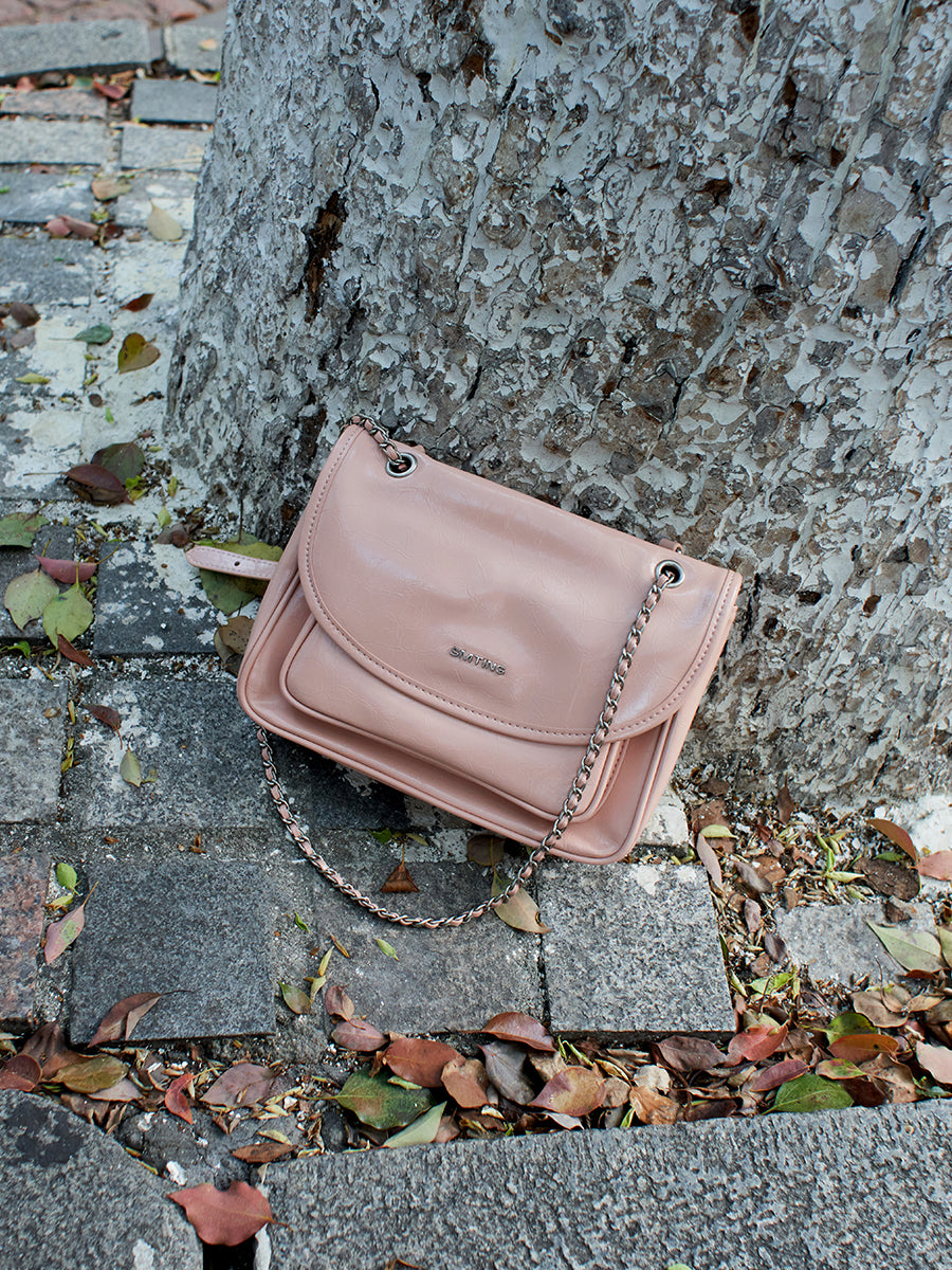 Heartbeat-Chain Bag Square Mini Bag