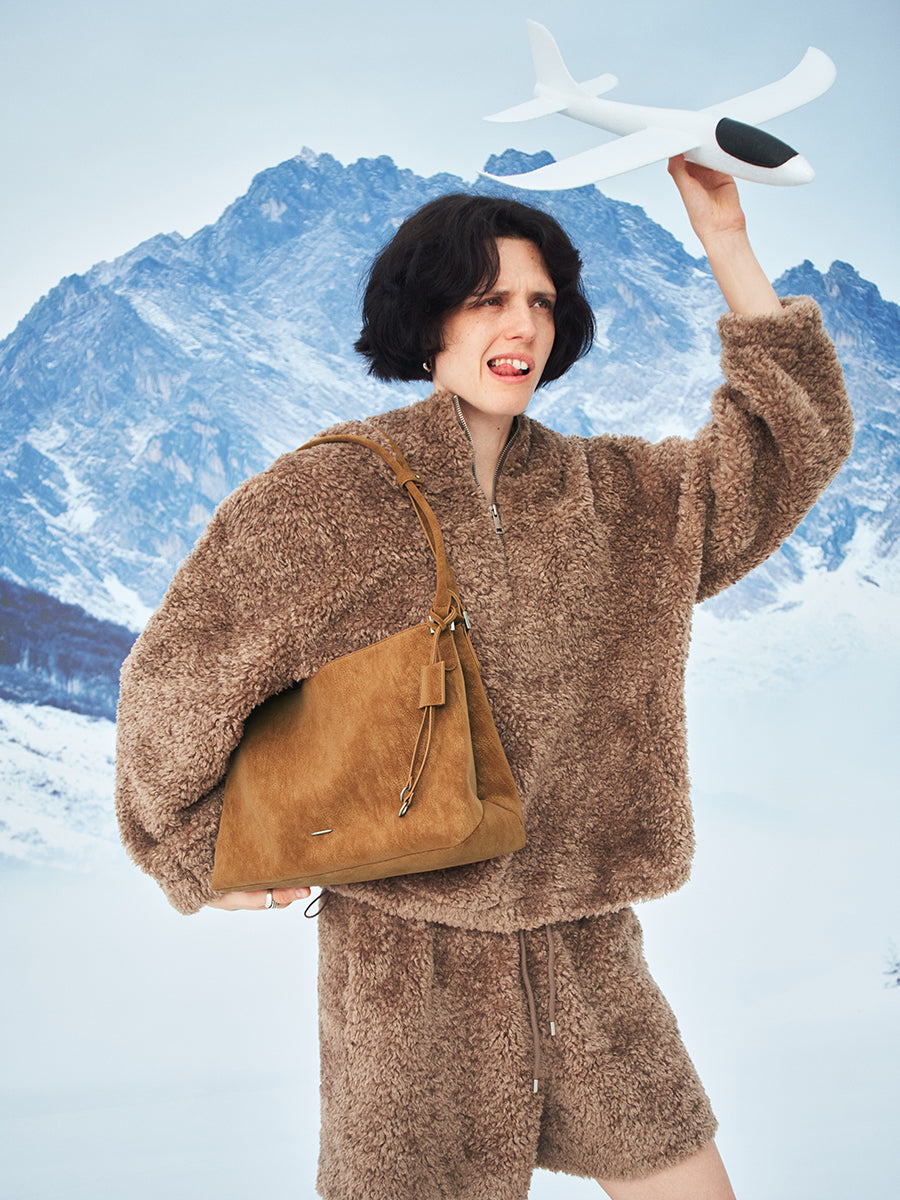 Minimalist elegant textured tote bag