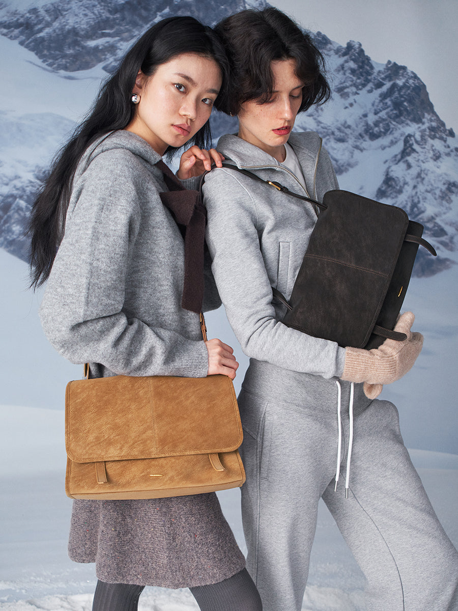 Unique stylish textured messenger bag