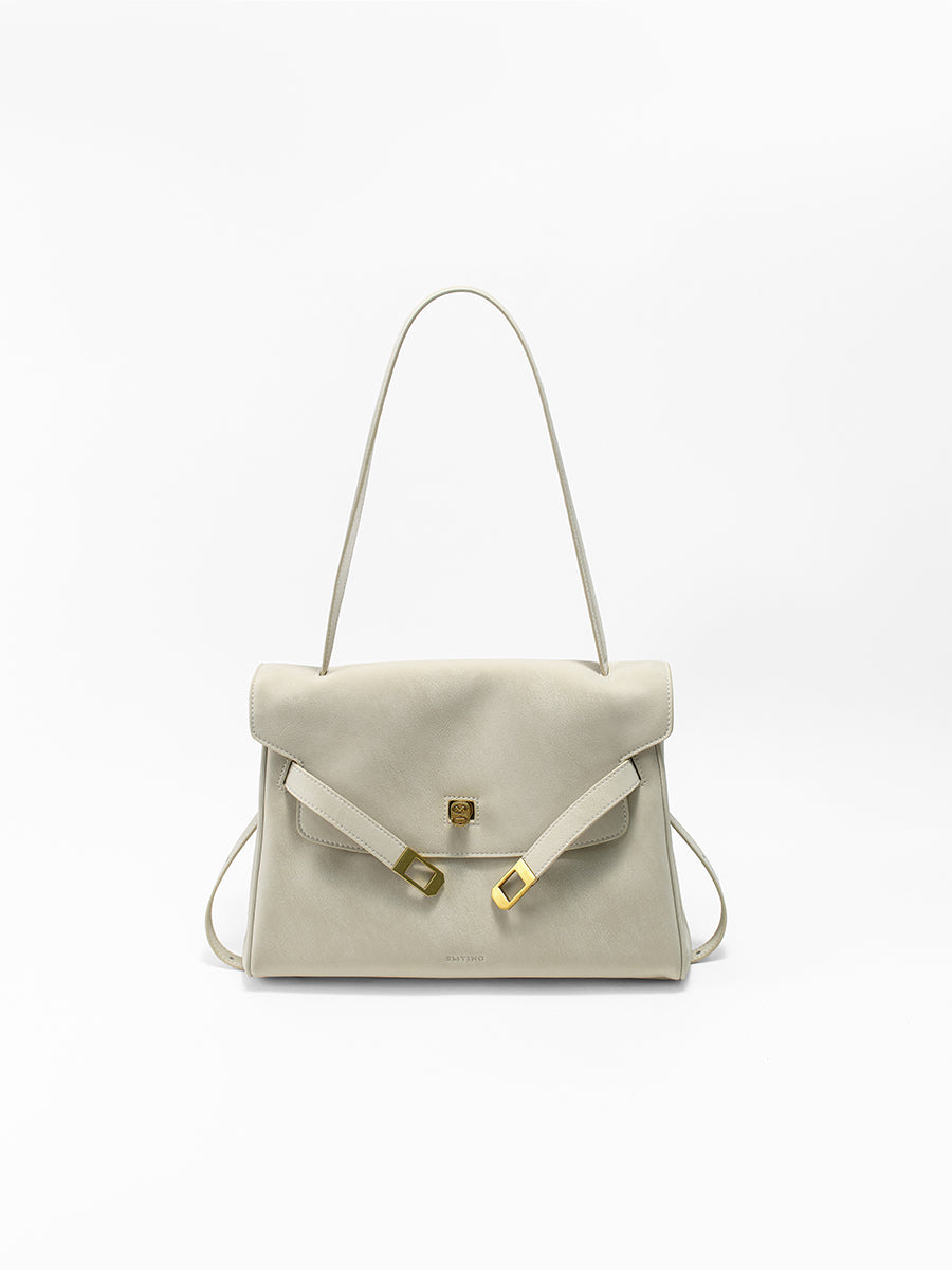 Commute Kelly Bag with Subtle Pearlized Texture