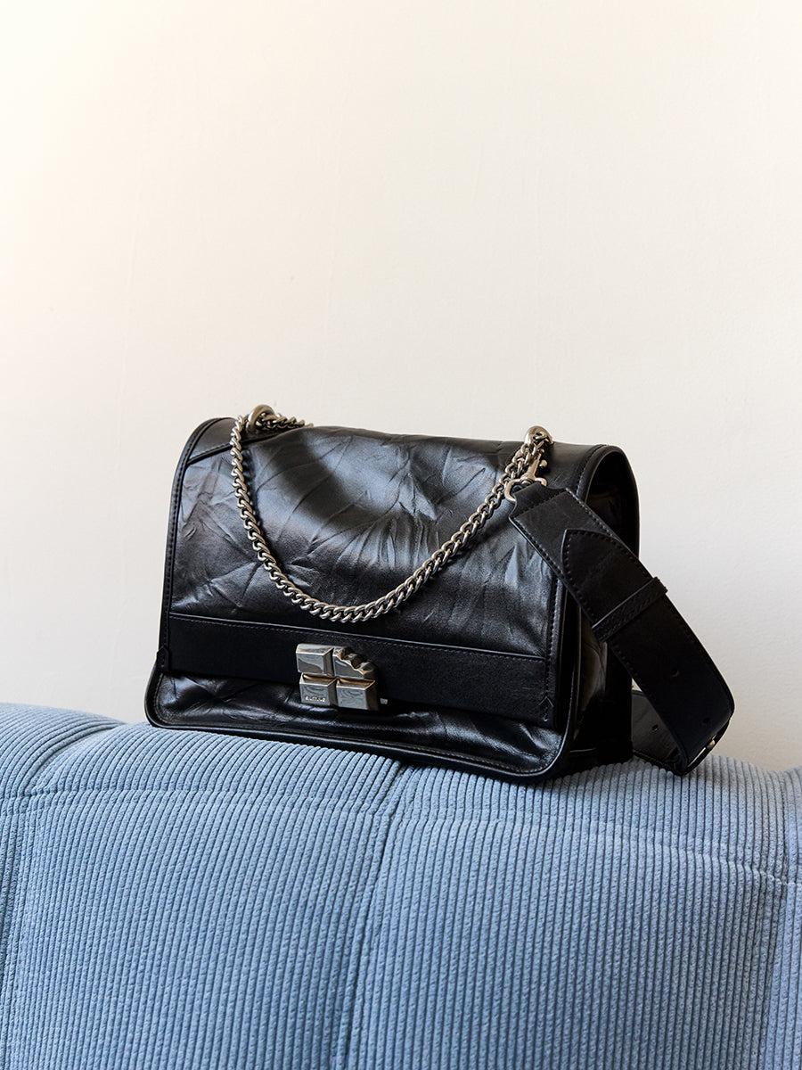 Classic flip cover trend chain bag