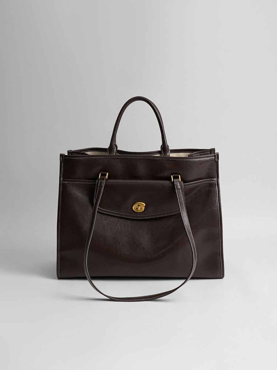 Large-capacity commuting handbag