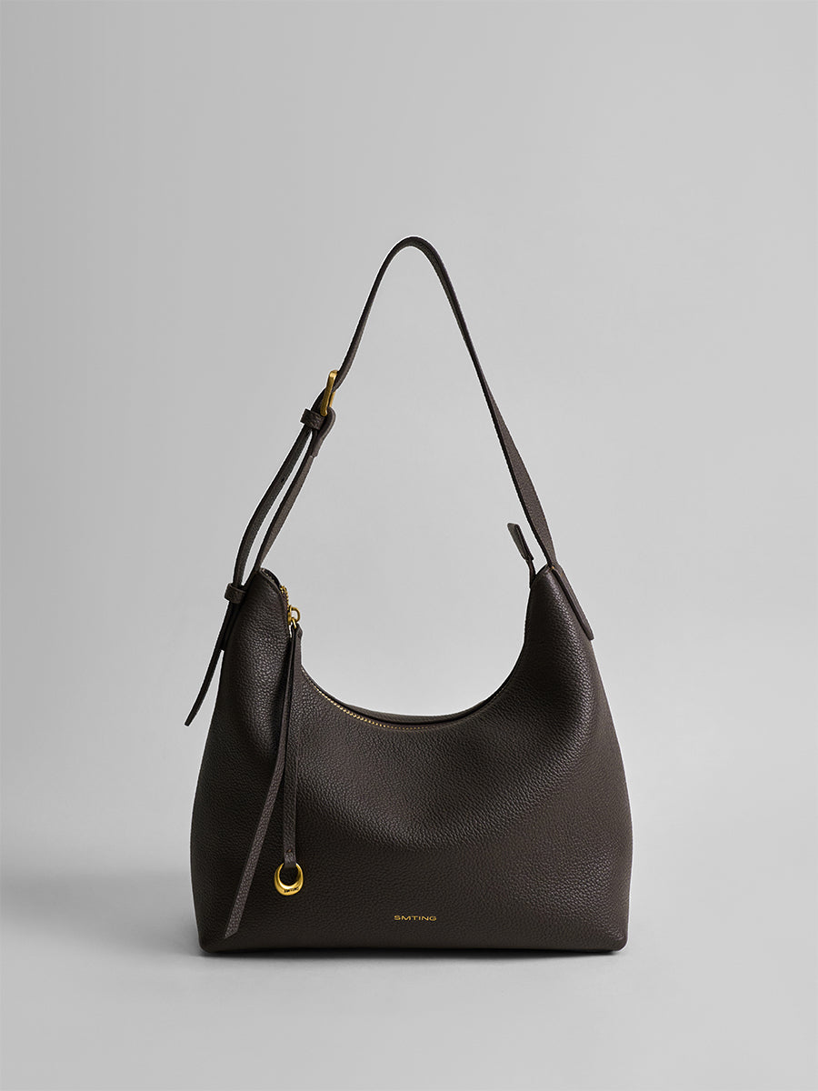 First-layer cowhide minimalist hobo bag
