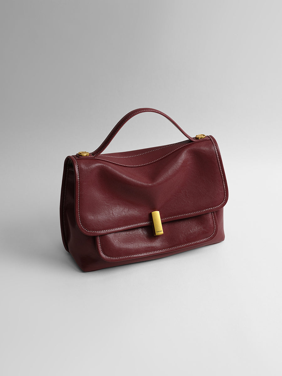 vegetable tanned cowhide messenger bag