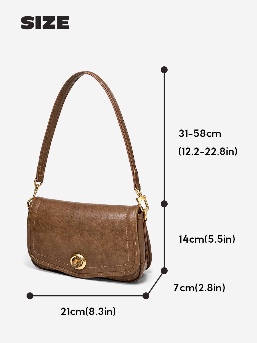 Regret not Meeting Earlier-Underarm Square Bag