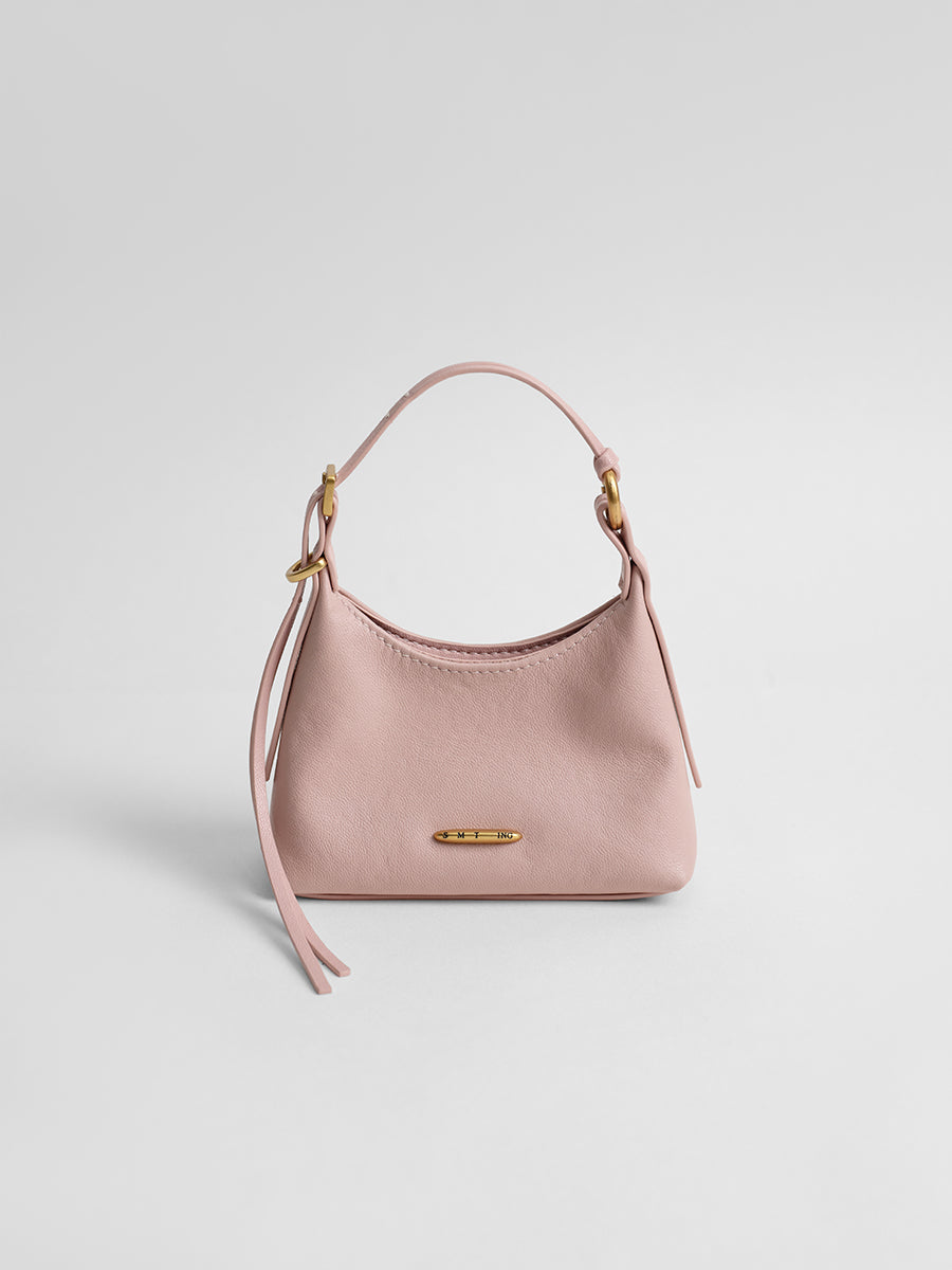 First-layer cowhide mini handbag