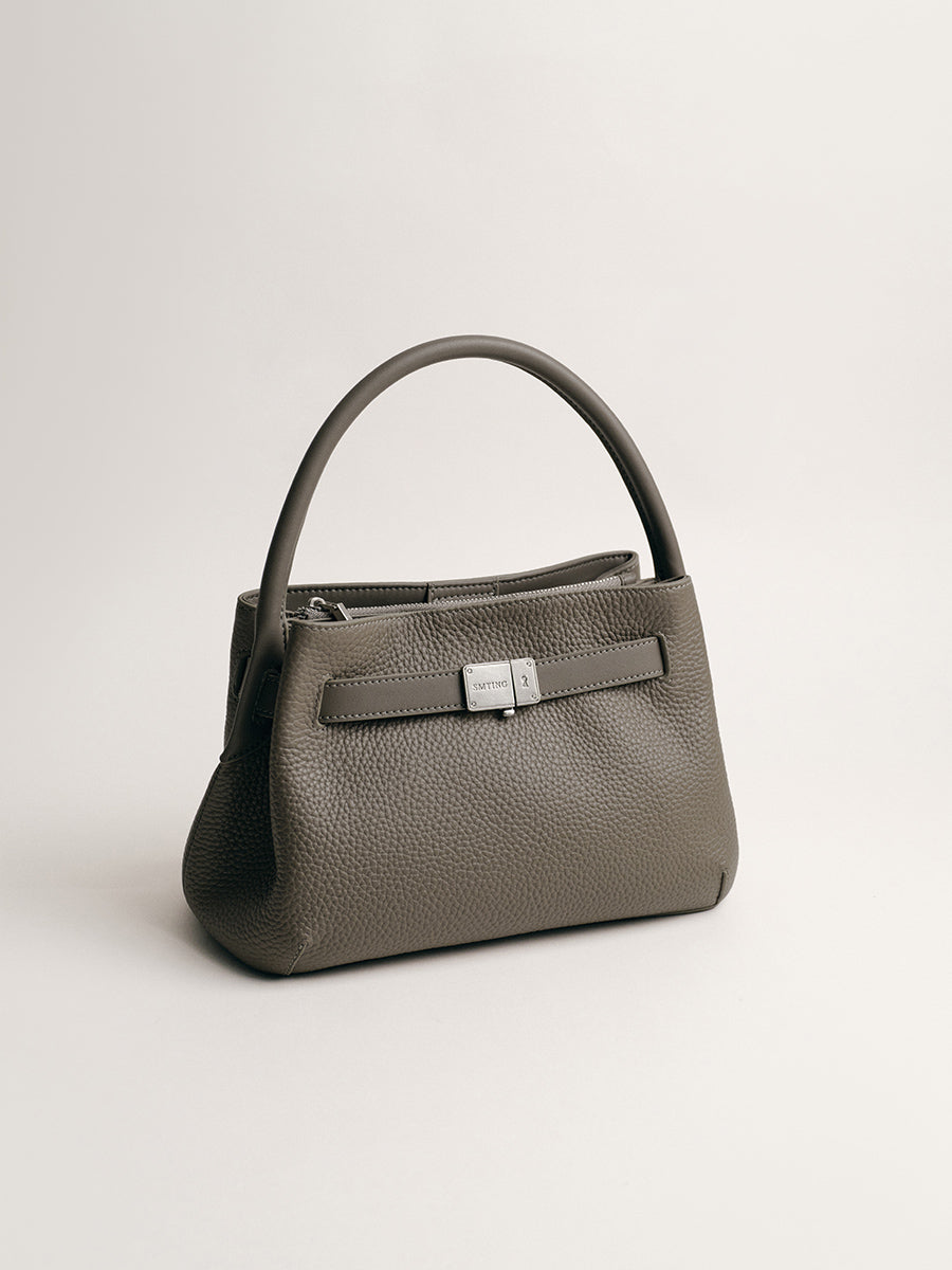 FIRST-LAYER COWHIDE BUCKET BAG