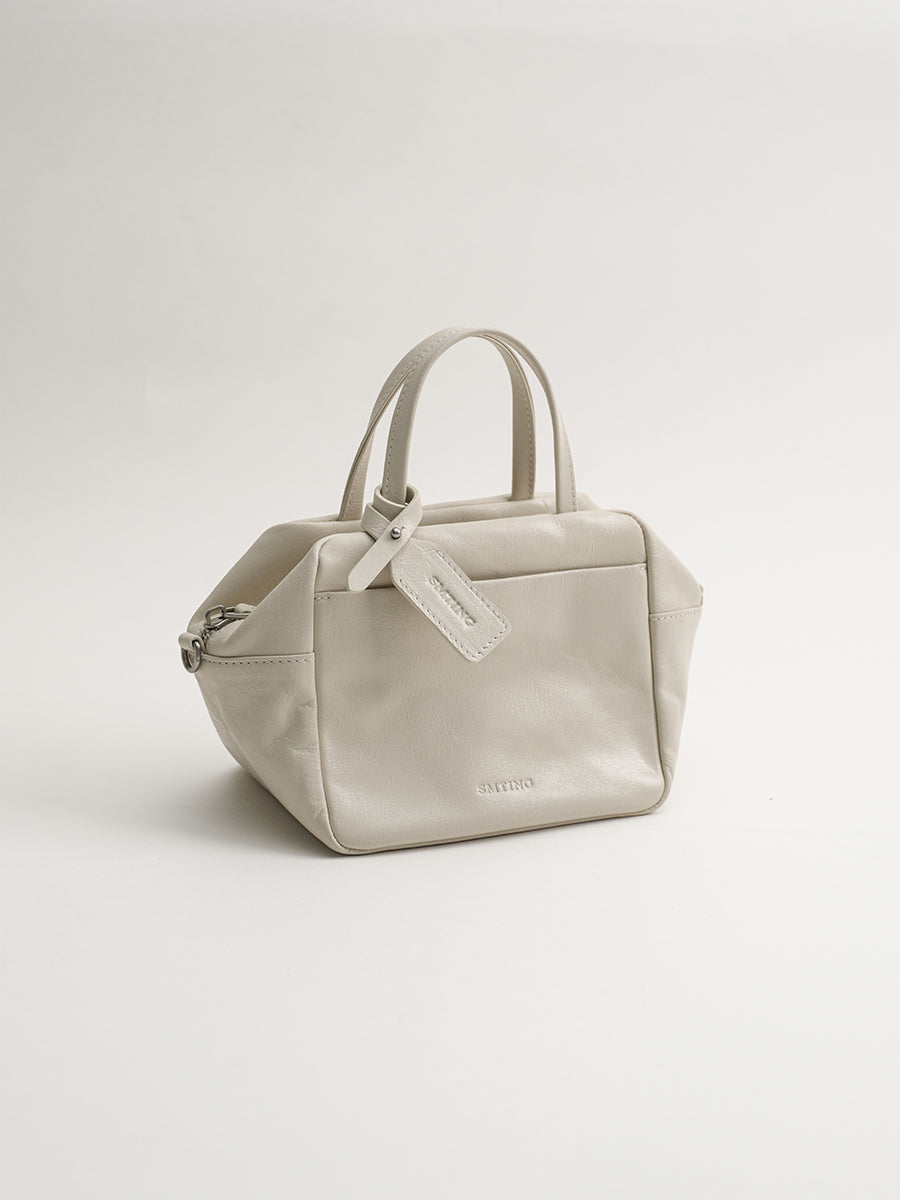 Head-layer cowhide box bag