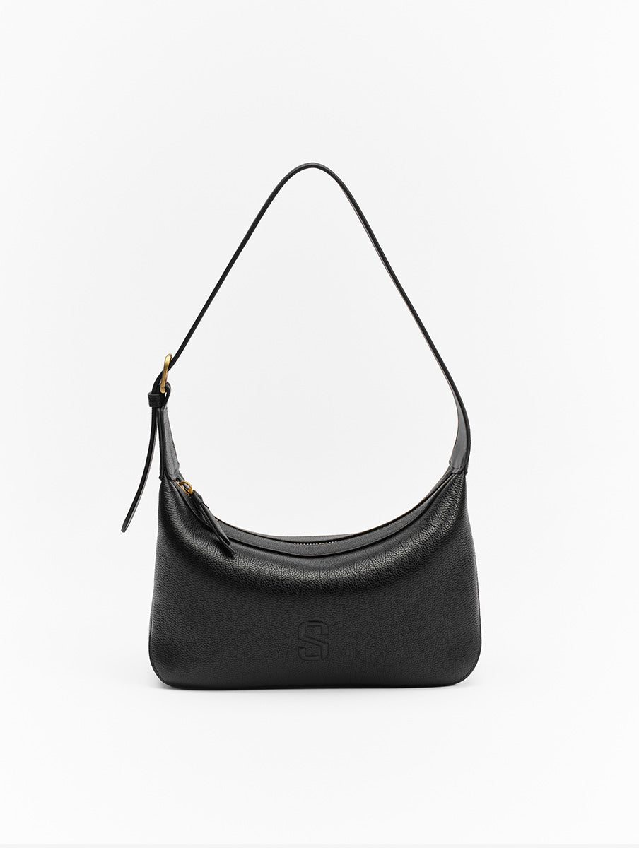 Top-grain Leather Box Bag