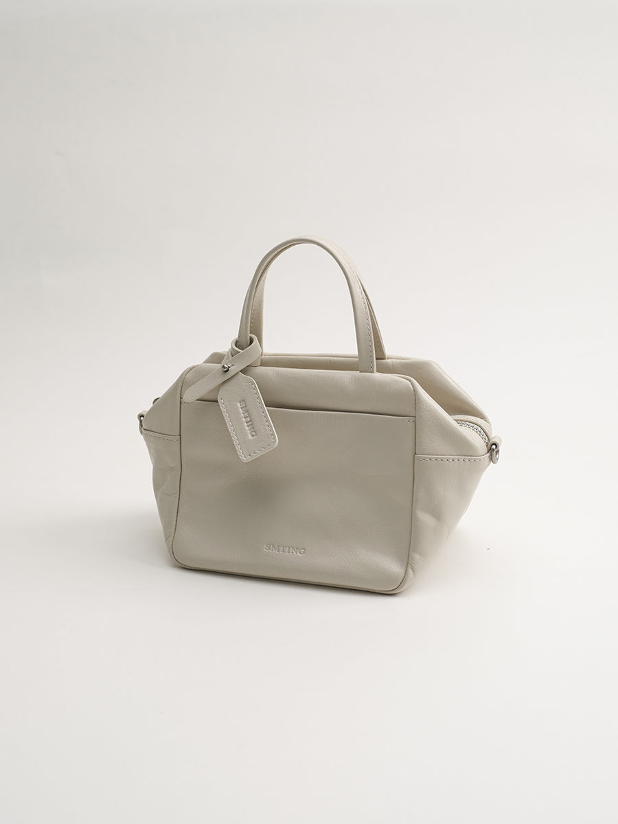 Head-layer cowhide box bag