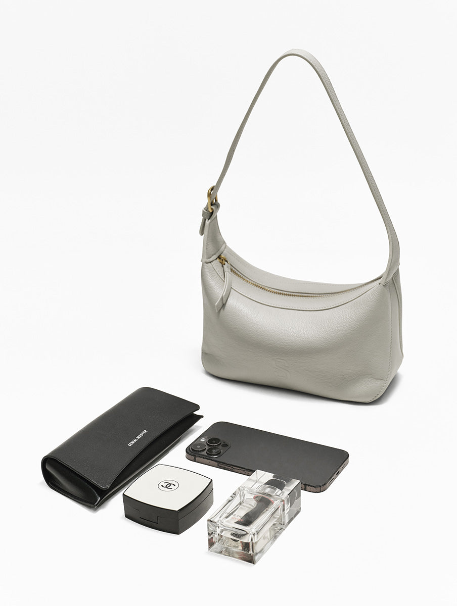 Top-grain Leather Box Bag