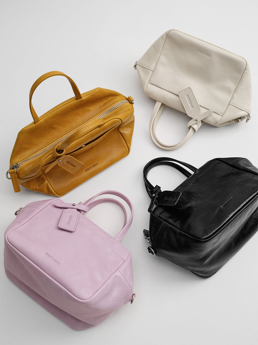 Head-layer cowhide box bag
