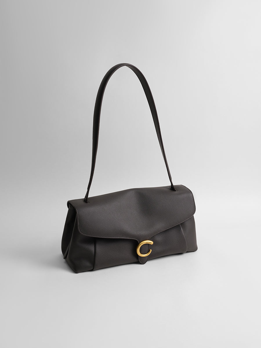 First-layer cowhide underarm bag