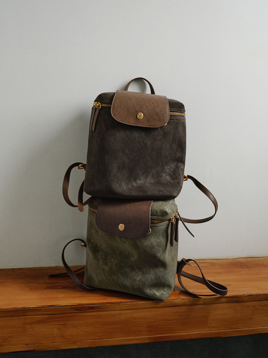 Minimalist retro large capacity backpack