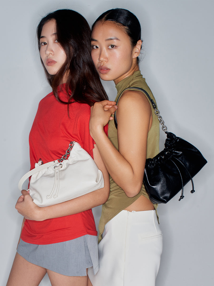 Clouds-Ruched Bag
