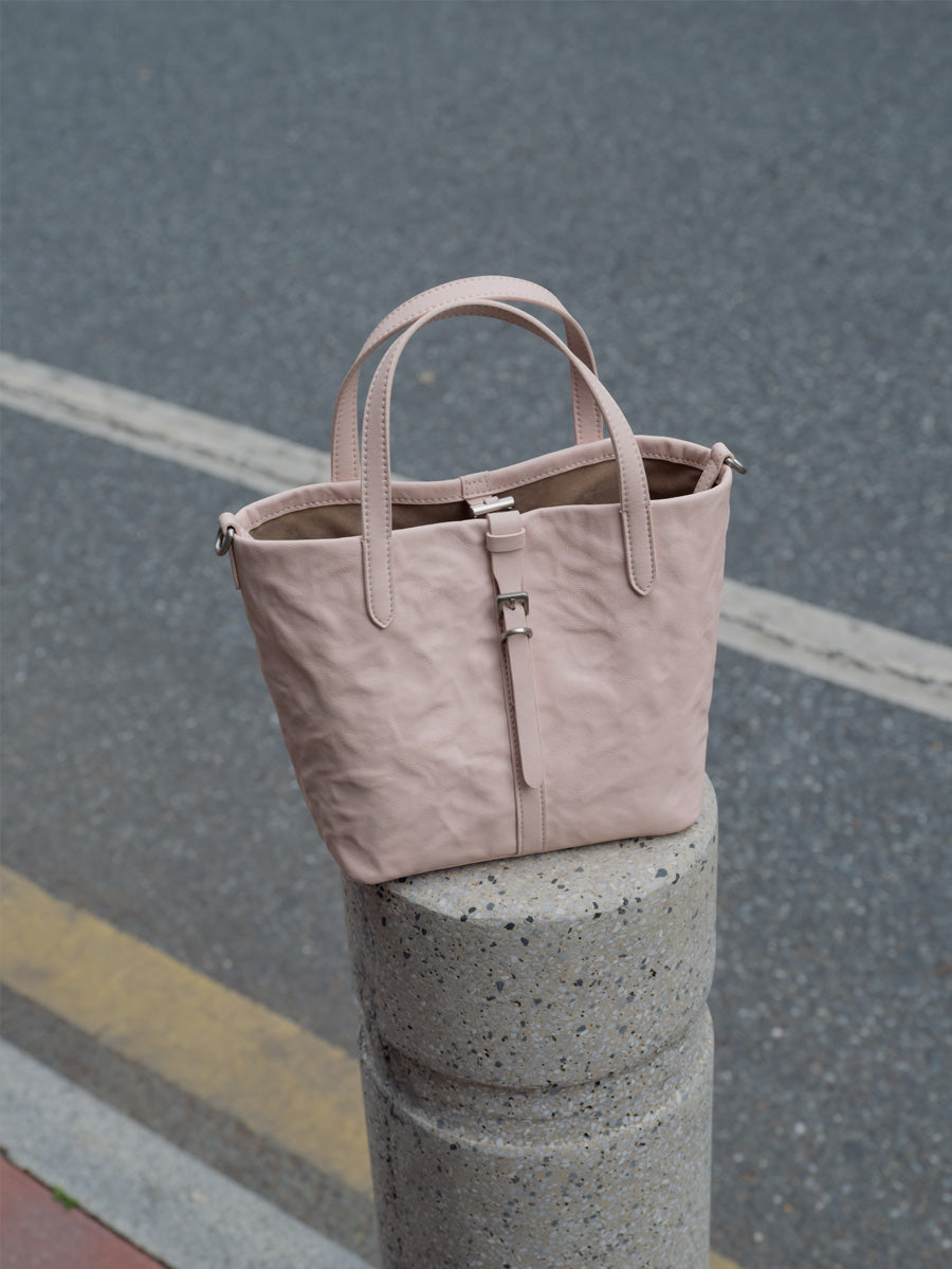 Niche single-shoulder hand-carry bucket bag