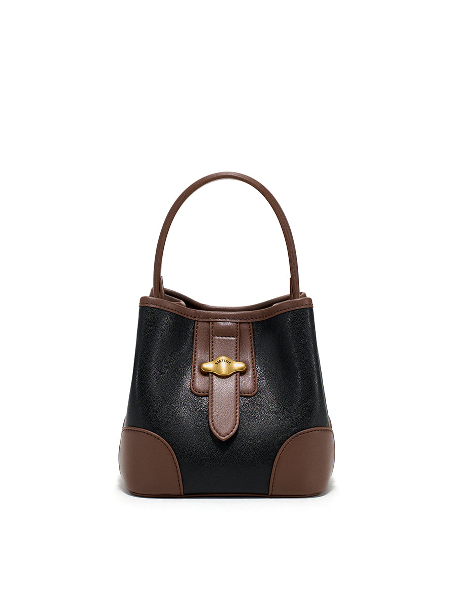 Small and lazy crossbody bucket bag