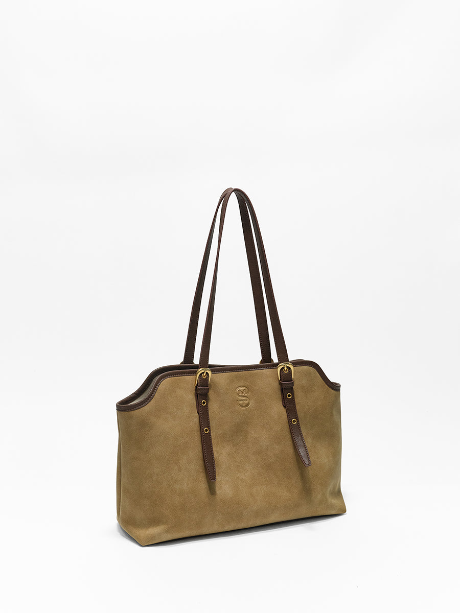 Wavy large capacity single shoulder tote bag