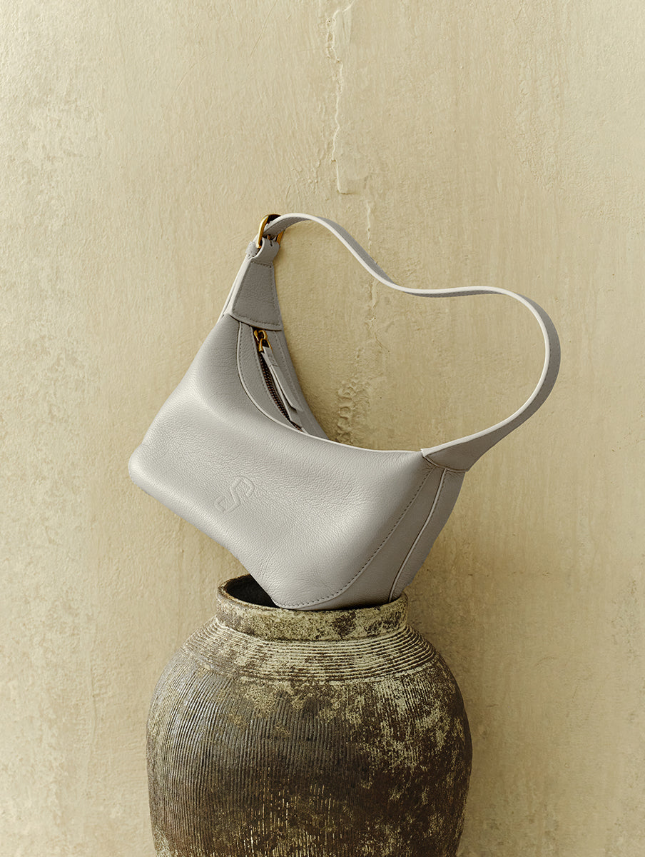 Top-grain Leather Box Bag
