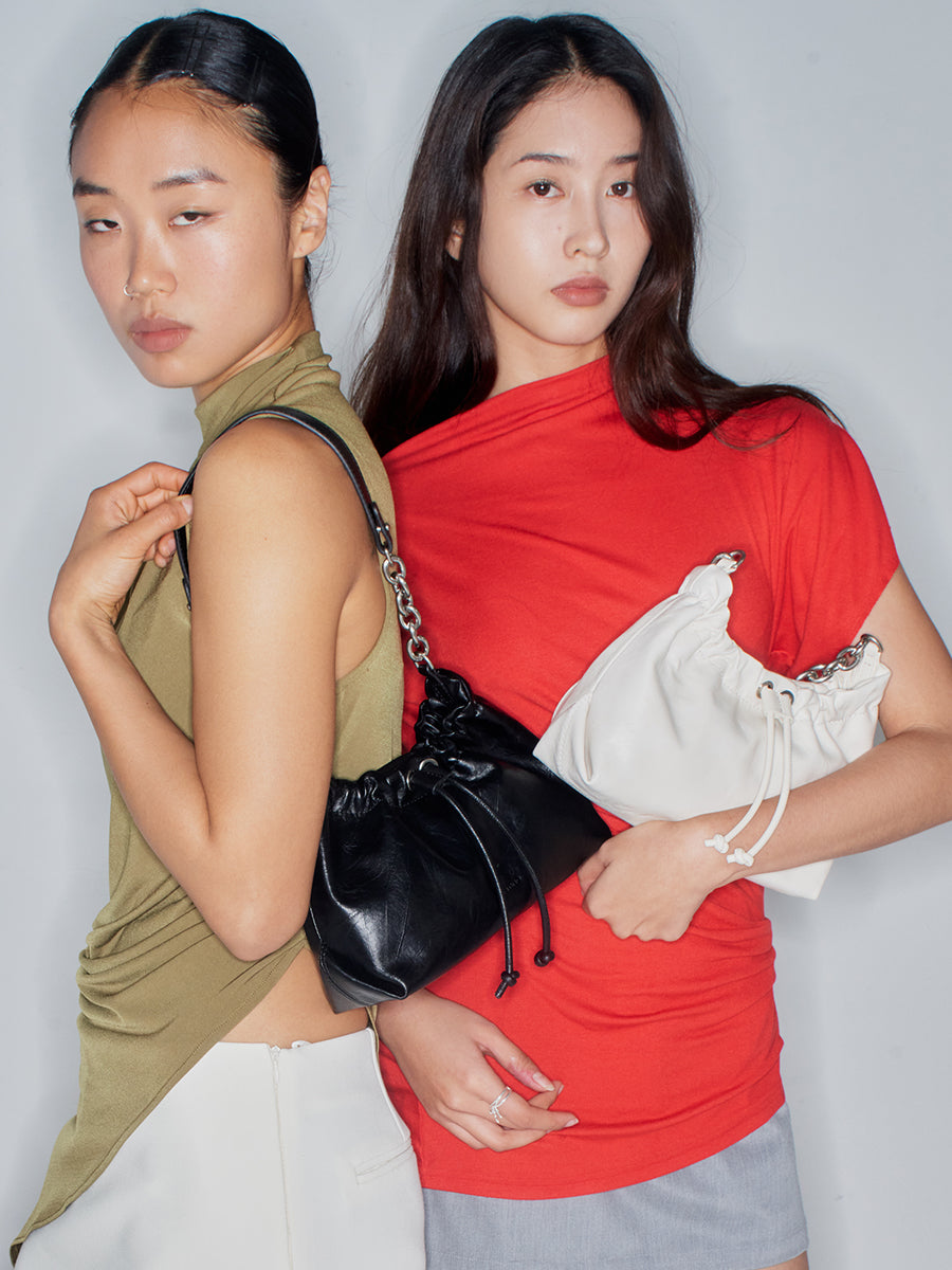 Clouds-Ruched Bag