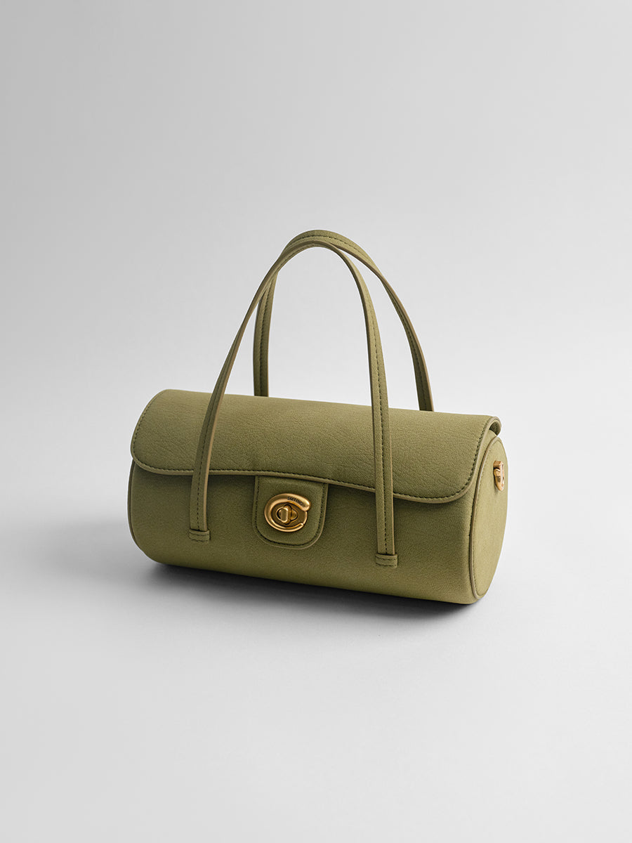 Light luxury cylindrical bag under the arm