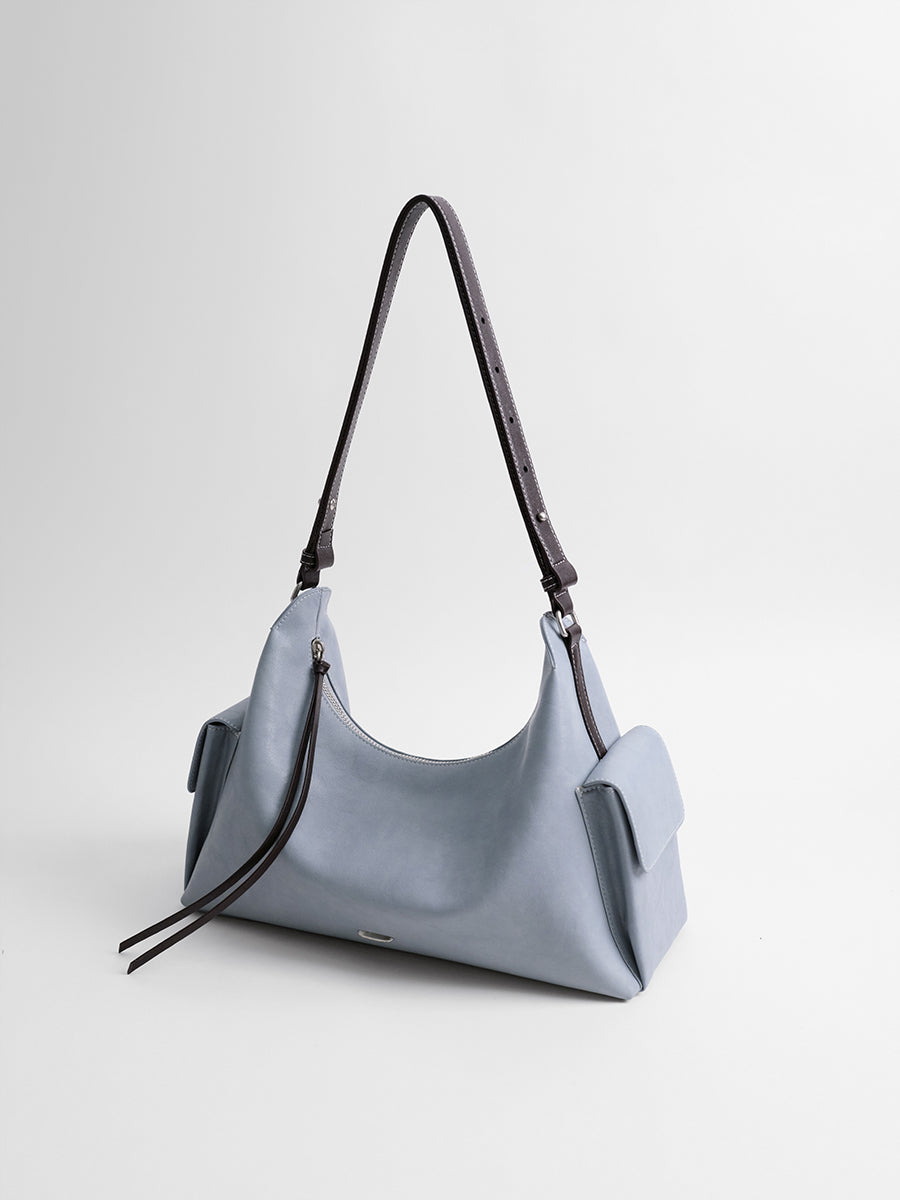 Relaxed single-shoulder hobo bag