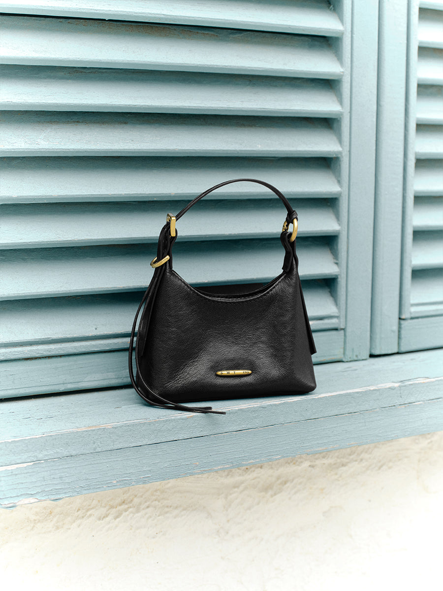 First-layer cowhide mini handbag