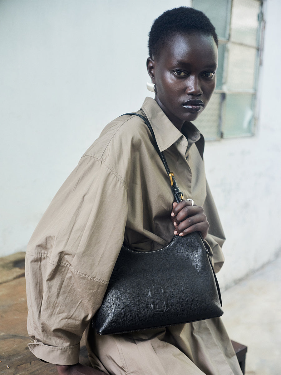 Top-grain Leather Crossbody Bag