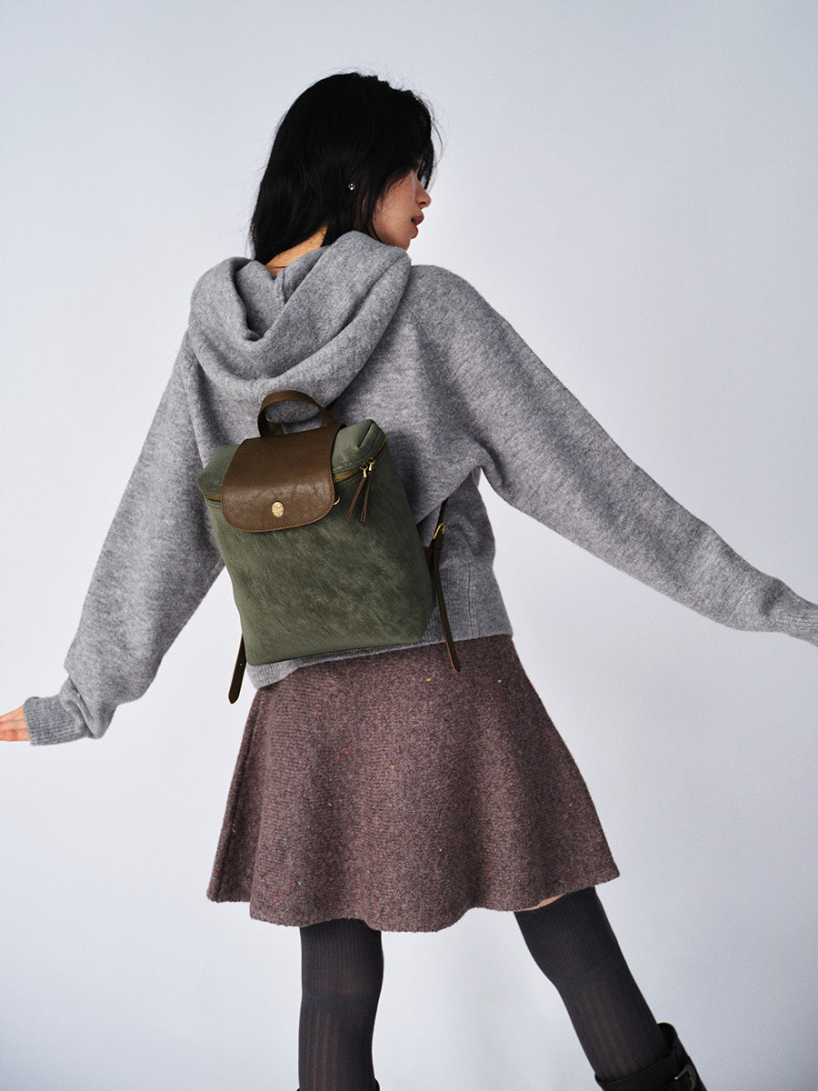 Minimalist retro large capacity backpack