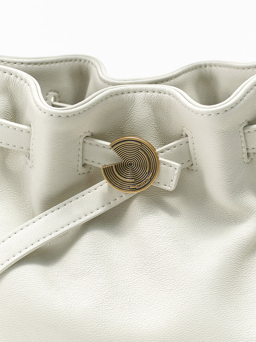 Folded Cloud Bucket Bag