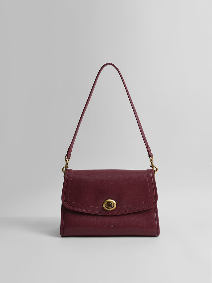 Retro lock shoulder small square bag