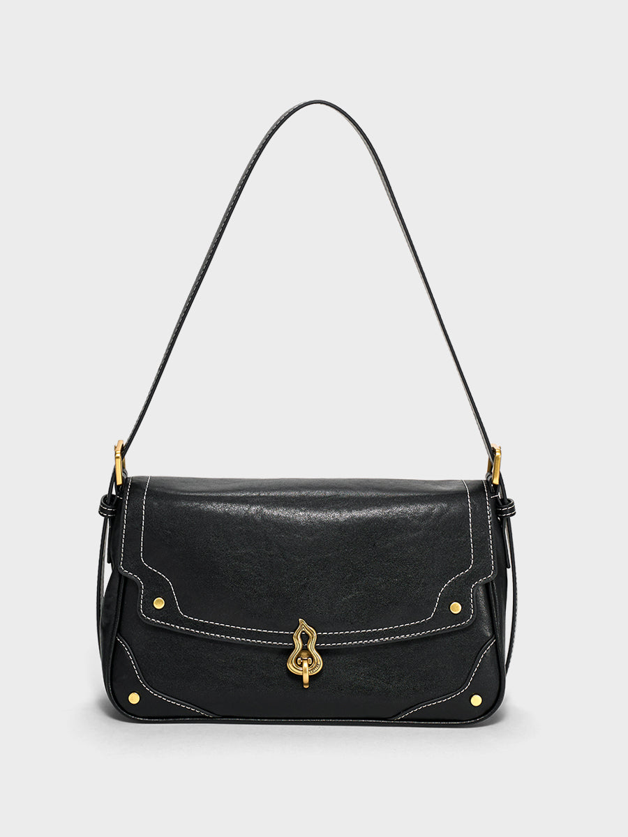 Semi-cooked Cheese-Crossbody Baguette Bag