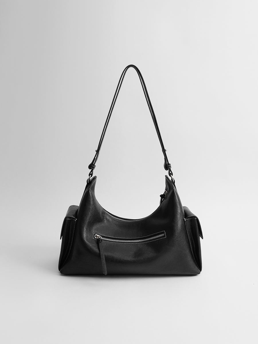 Relaxed single-shoulder hobo bag