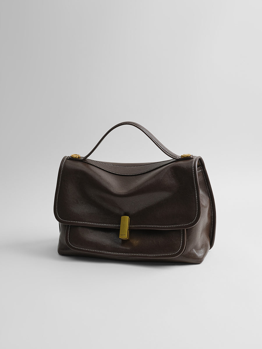 vegetable tanned cowhide messenger bag