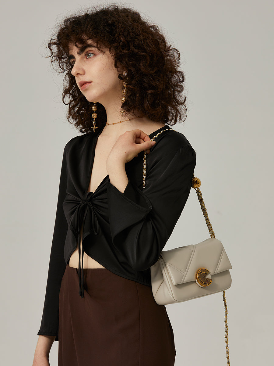 Sac à bandoulière en gelée de lait de coco et pêche