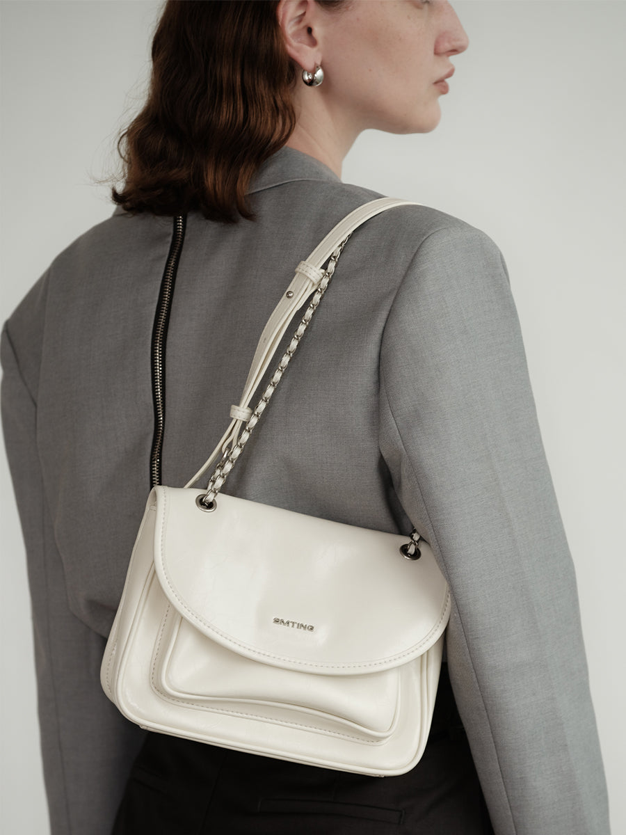 Heartbeat-Chain Bag Square Mini Bag