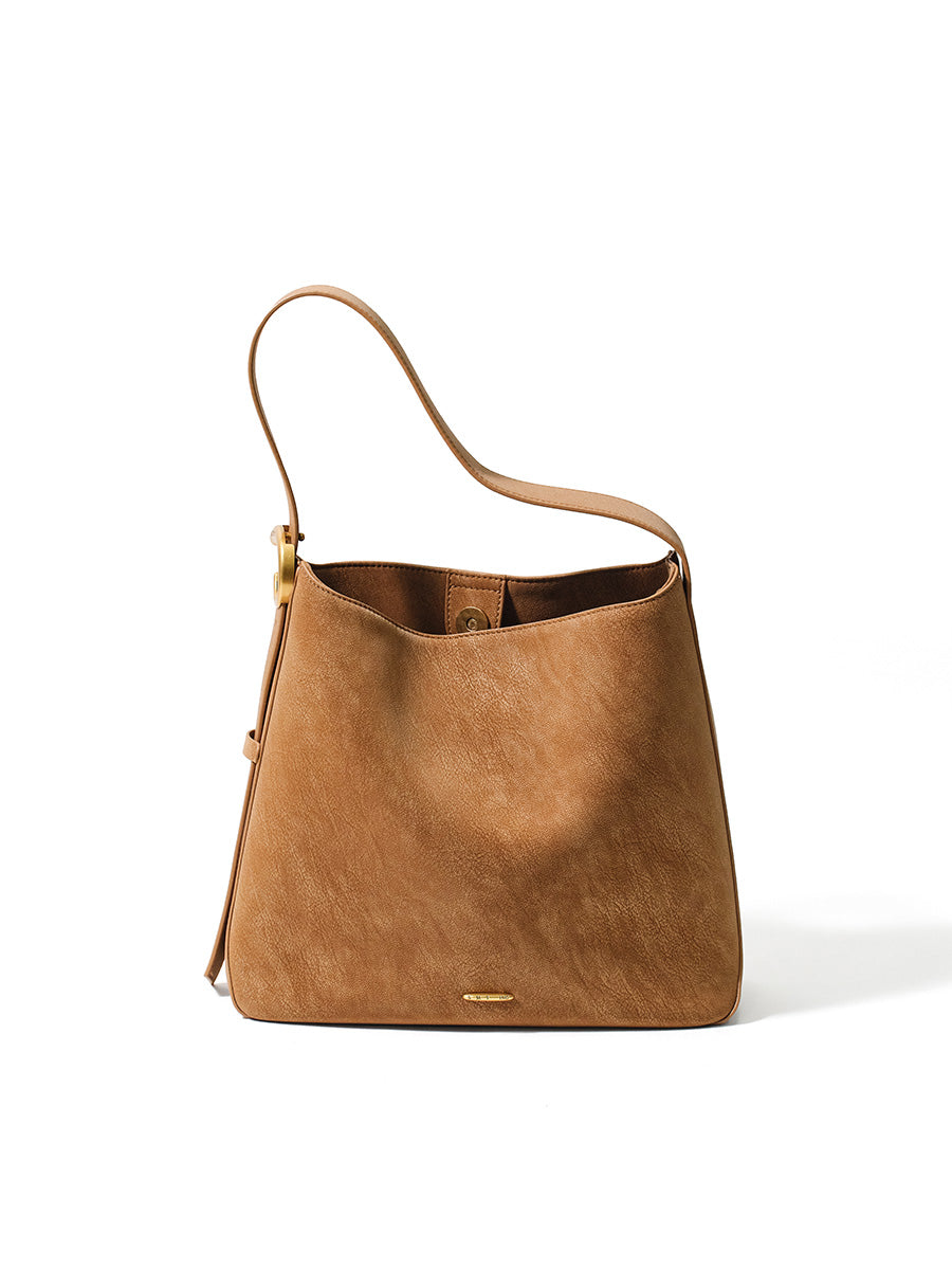 Textured minimalist luxury commuting tote bag