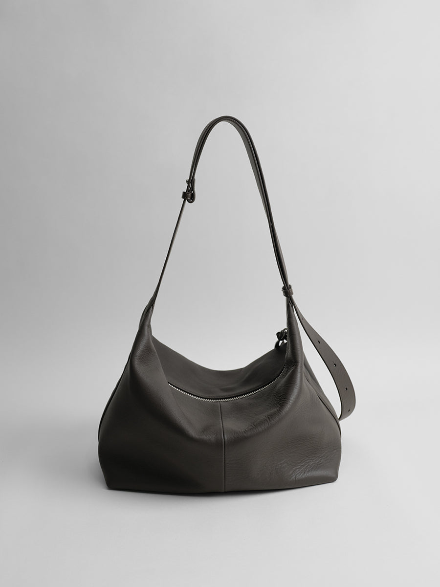 First-layer cowhide hobo bag