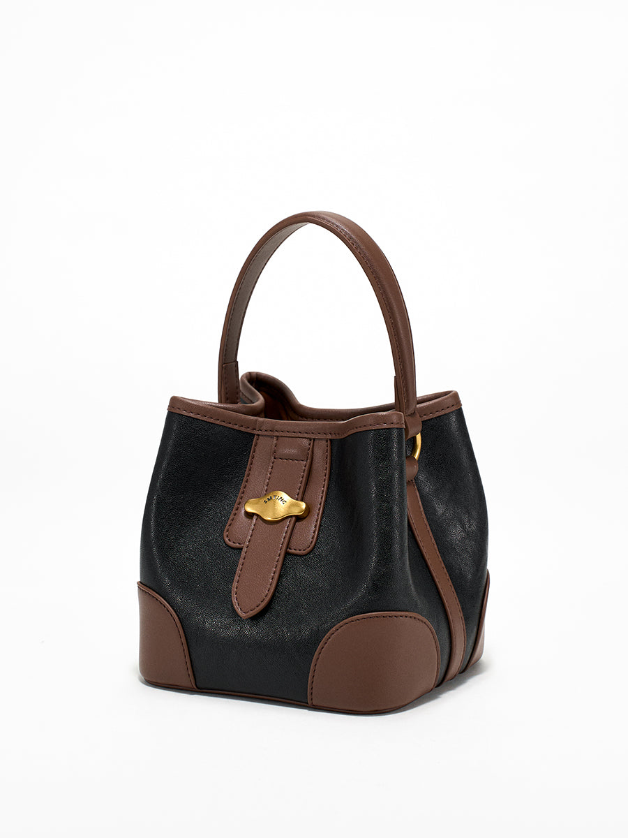 Small and lazy crossbody bucket bag